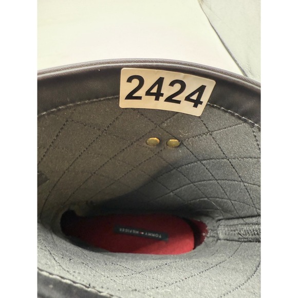 Tommy Hilfiger Quilted Black Rubber Rain Boots Women's Size 9 twsplash - Picture 8 of 8